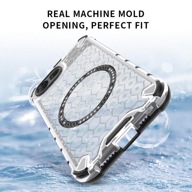 Honeycomb Magnetic Ring Shockproof Phone Case, For iPhone 17e / 16e, For iPhone 16 Pro Max, For iPhone 16 Pro, For iPhone 16 Plus