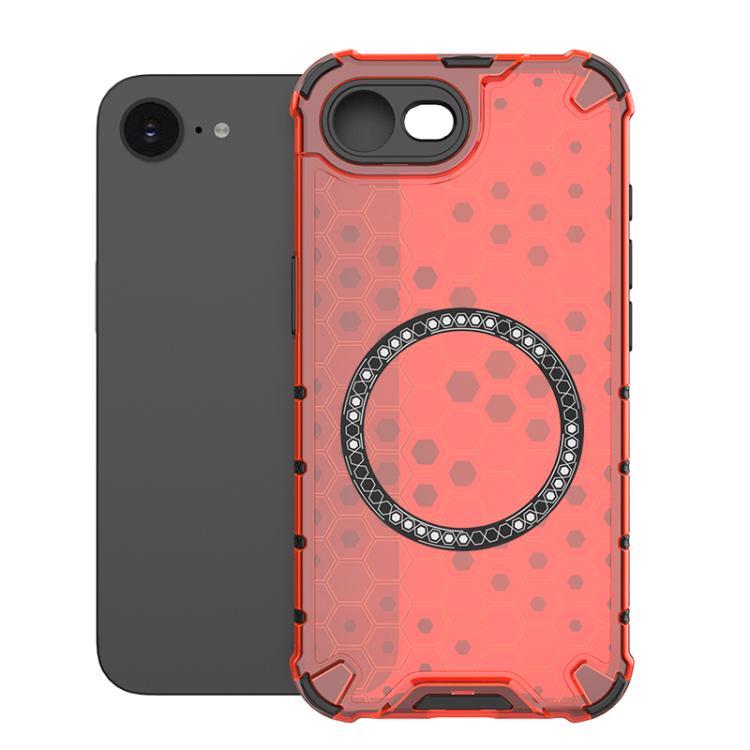 Honeycomb Magnetic Ring Shockproof Phone Case, For iPhone 17e / 16e, For iPhone 16 Pro Max, For iPhone 16 Pro, For iPhone 16 Plus