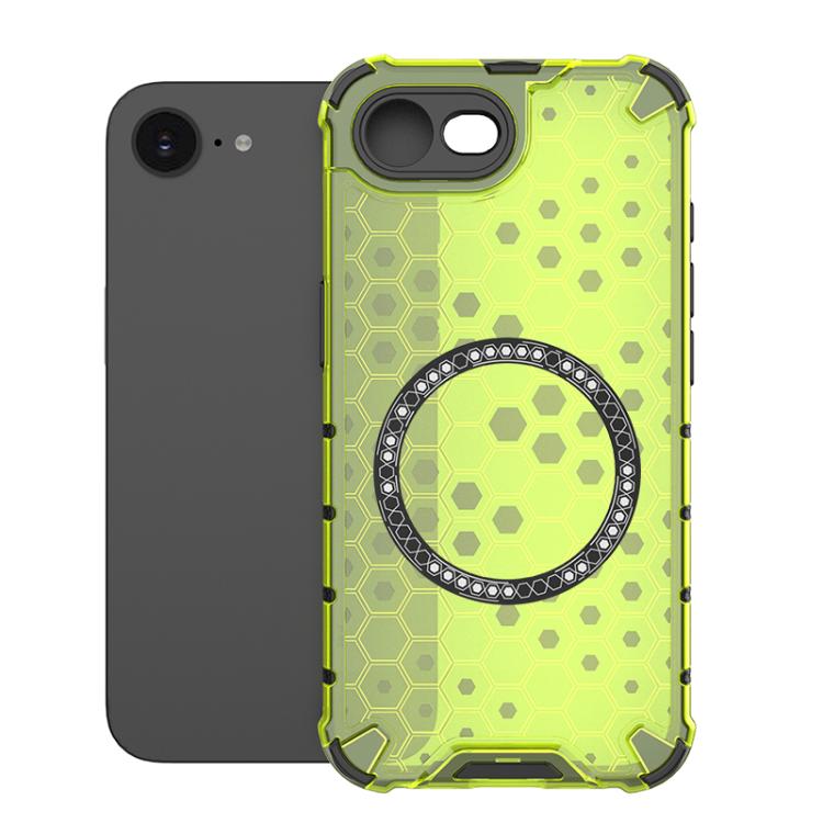 Honeycomb Magnetic Ring Shockproof Phone Case, For iPhone 17e / 16e, For iPhone 16 Pro Max, For iPhone 16 Pro, For iPhone 16 Plus