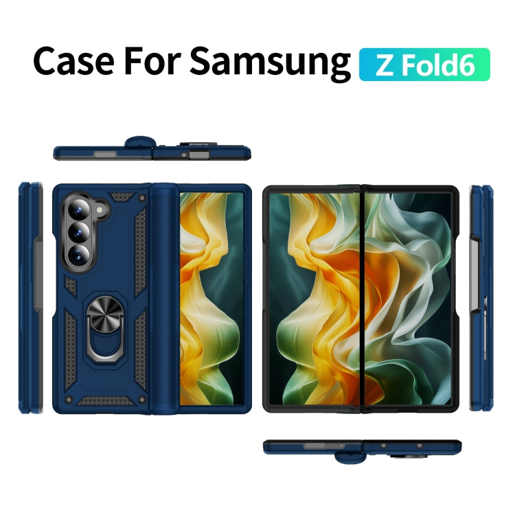Shockproof TPU + PC Phone Case with Protective Strap, For Samsung Galaxy Z Fold6 5G