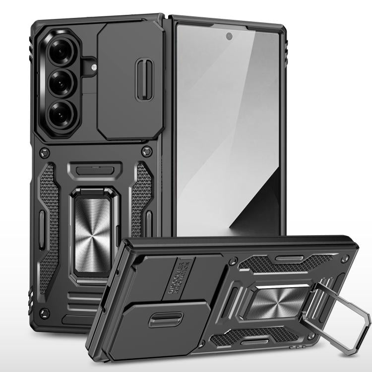 Armor PC + TPU Camera Shield Phone Case, For Galaxy Z Fold7 / Z Fold8 Ultra 5G, For Galaxy Z Flip7 / Z Flip8 5G, For Samsung Galaxy Z Flip6 5G