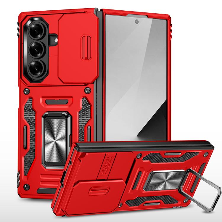 Armor PC + TPU Camera Shield Phone Case, For Galaxy Z Fold7 / Z Fold8 Ultra 5G, For Galaxy Z Flip7 / Z Flip8 5G, For Samsung Galaxy Z Flip6 5G
