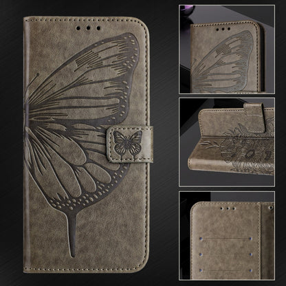 Embossed Butterfly Leather Phone Case