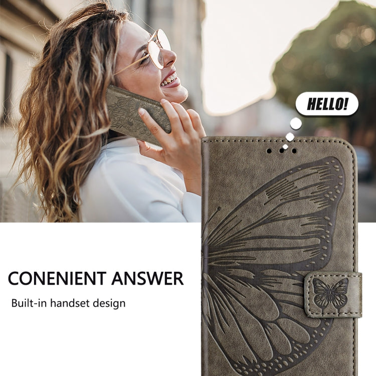 Embossed Butterfly Leather Phone Case