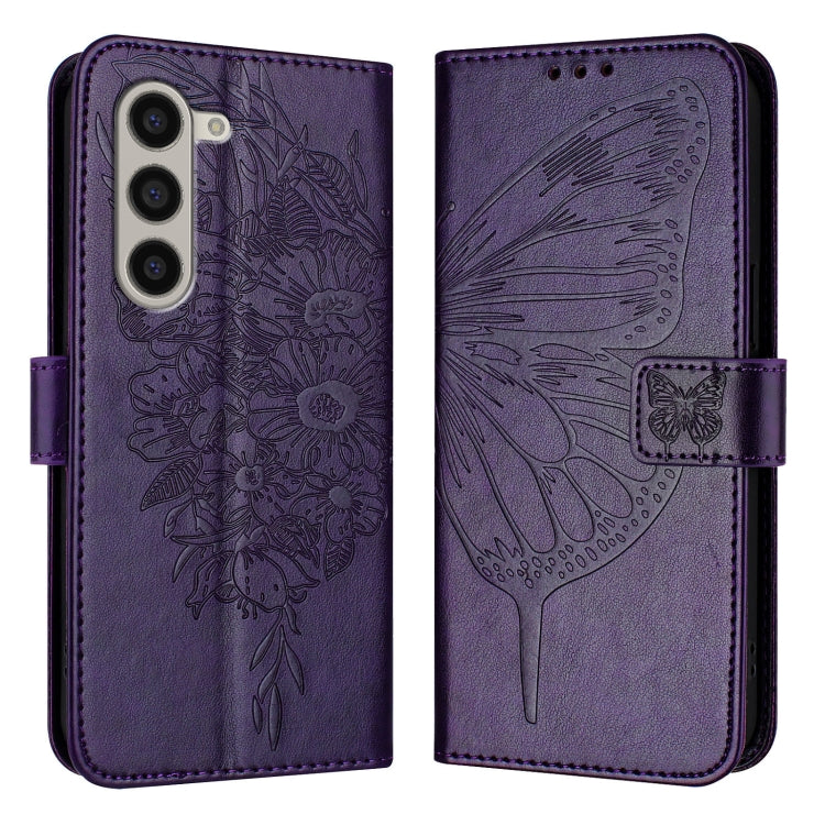 Embossed Butterfly Leather Phone Case