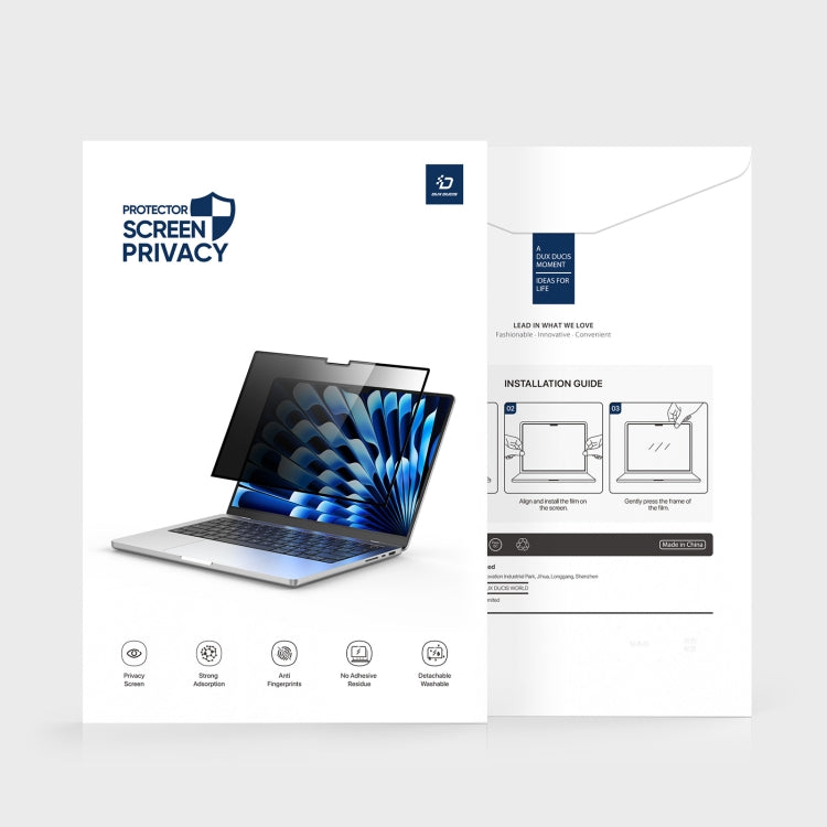 DUX DUCIS LCGH Laptop Privacy Tempered Glass Film, For MacBook Air 13.6 2022/2024 A2681, For MacBook Air 15.3 2023/2024 A2941, For MacBook Pro 16 2019/2021/2023 A2141