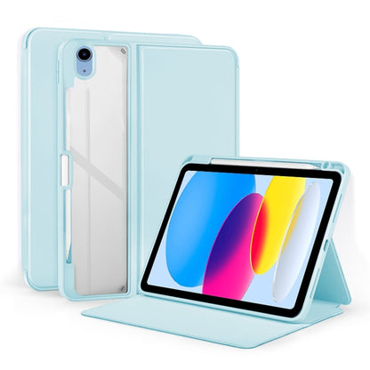 2-Fold Clear Acrylic Leather Tablet Case, For iPad Air 13 2024 / Pro 12.9 2022, For iPad Pro 11 2022/2021/2020/2018, For iPad 10th Gen 10.9 2022, For iPad Air 2022/2020 10.9, For iPad 10.2 2021 / 2020