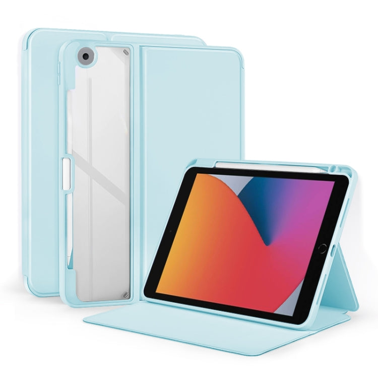 2-Fold Clear Acrylic Leather Tablet Case, For iPad Air 13 2024 / Pro 12.9 2022, For iPad Pro 11 2022/2021/2020/2018, For iPad 10th Gen 10.9 2022, For iPad Air 2022/2020 10.9, For iPad 10.2 2021 / 2020