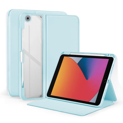 2-Fold Clear Acrylic Leather Tablet Case, For iPad Air 13 2024 / Pro 12.9 2022, For iPad Pro 11 2022/2021/2020/2018, For iPad 10th Gen 10.9 2022, For iPad Air 2022/2020 10.9, For iPad 10.2 2021 / 2020
