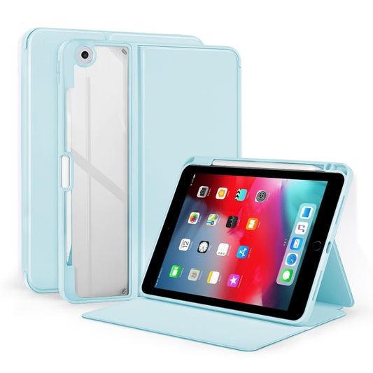 2-Fold Clear Acrylic Leather Tablet Case, For iPad Pro 9.7 / 9.7 2018 / 2017