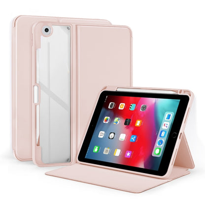 2-Fold Clear Acrylic Leather Tablet Case, For iPad Pro 9.7 / 9.7 2018 / 2017