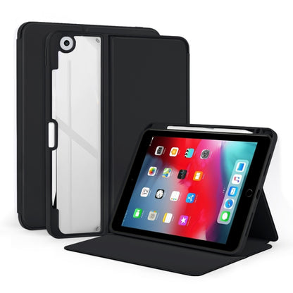 2-Fold Clear Acrylic Leather Tablet Case, For iPad Pro 9.7 / 9.7 2018 / 2017