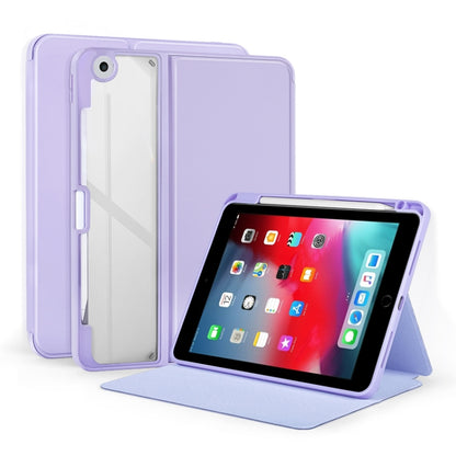 2-Fold Clear Acrylic Leather Tablet Case, For iPad Pro 9.7 / 9.7 2018 / 2017