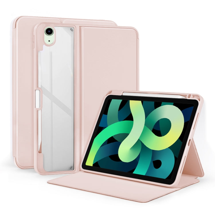 2-Fold Clear Acrylic Leather Tablet Case, For iPad Air 13 2024 / Pro 12.9 2022, For iPad Pro 11 2022/2021/2020/2018, For iPad 10th Gen 10.9 2022, For iPad Air 2022/2020 10.9, For iPad 10.2 2021 / 2020