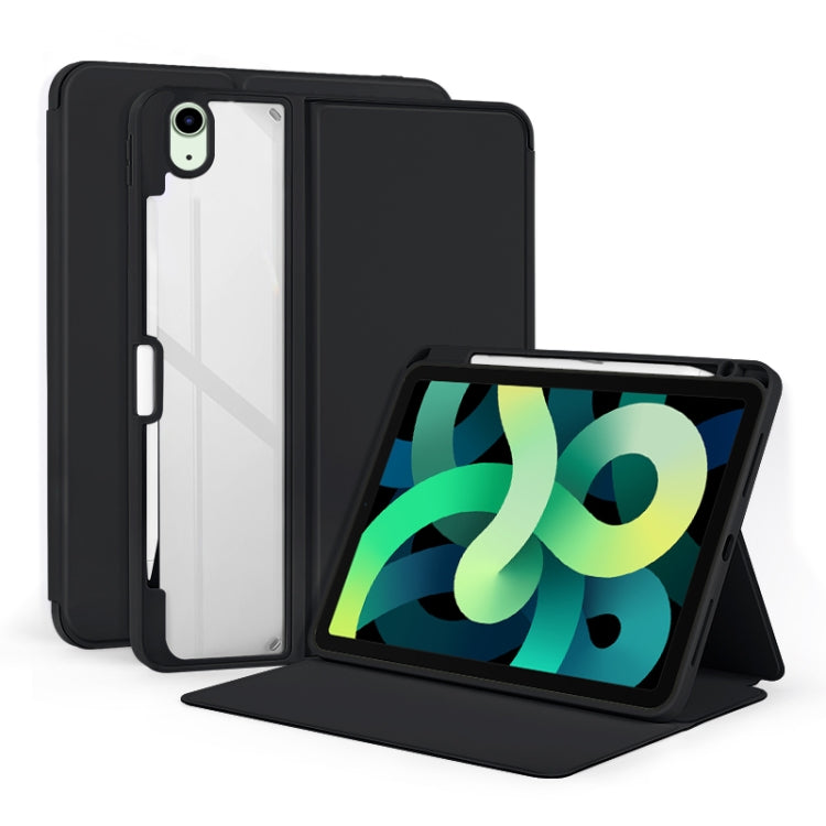 2-Fold Clear Acrylic Leather Tablet Case, For iPad Air 13 2024 / Pro 12.9 2022, For iPad Pro 11 2022/2021/2020/2018, For iPad 10th Gen 10.9 2022, For iPad Air 2022/2020 10.9, For iPad 10.2 2021 / 2020