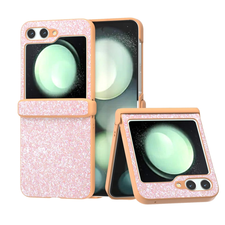 Glitter Powder Diamond Paint Shockproof Phone Case, For Samsung Galaxy Z Flip6 / Flip7 FE, For Samsung Galaxy Z Flip5