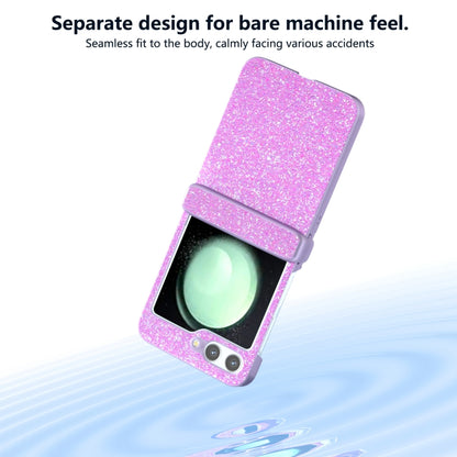 Glitter Powder Diamond Paint Shockproof Phone Case, For Samsung Galaxy Z Flip6 / Flip7 FE, For Samsung Galaxy Z Flip5