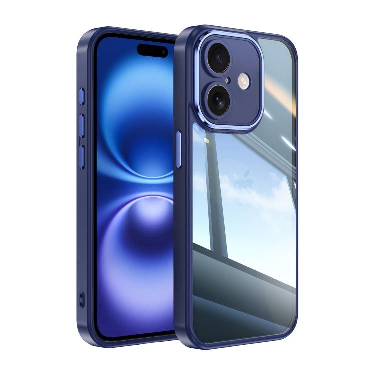 Acrylic Hybrid TPU Armor Shockproof Phone Case, For iPhone 16 Plus, For iPhone 16, For iPhone 15 Pro Max