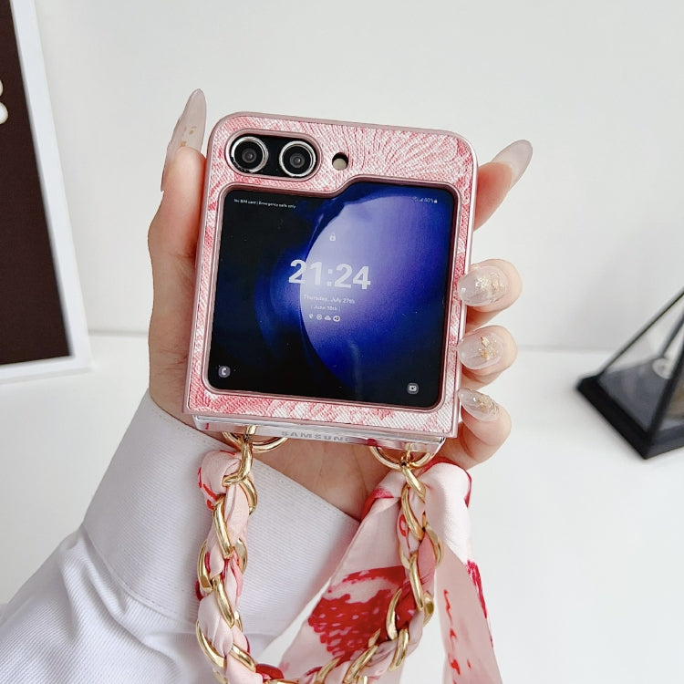 Embroidery Style DIY Full Coverage Phone Case with Scarf / Bracelet