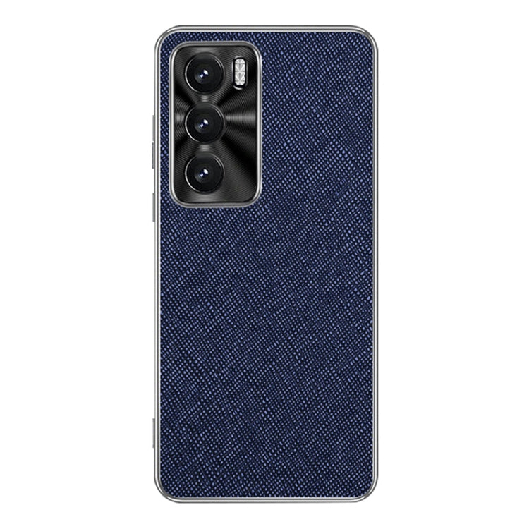 Silver Edge Cross Texture PU Leather Phone Case, For OPPO Reno12 Pro Global, For OPPO Reno12 Global, For OPPO A3 Pro