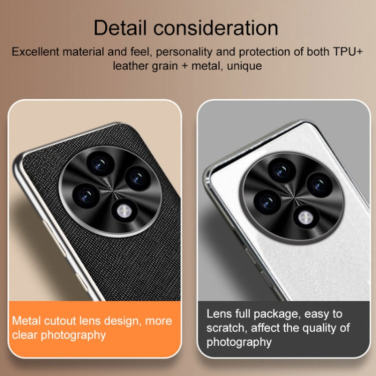 Silver Edge Cross Texture PU Leather Phone Case, For OPPO Reno12 Pro Global, For OPPO Reno12 Global, For OPPO A3 Pro