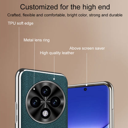 Silver Edge Cross Texture PU Leather Phone Case, For OPPO Reno12 Pro Global, For OPPO Reno12 Global, For OPPO A3 Pro