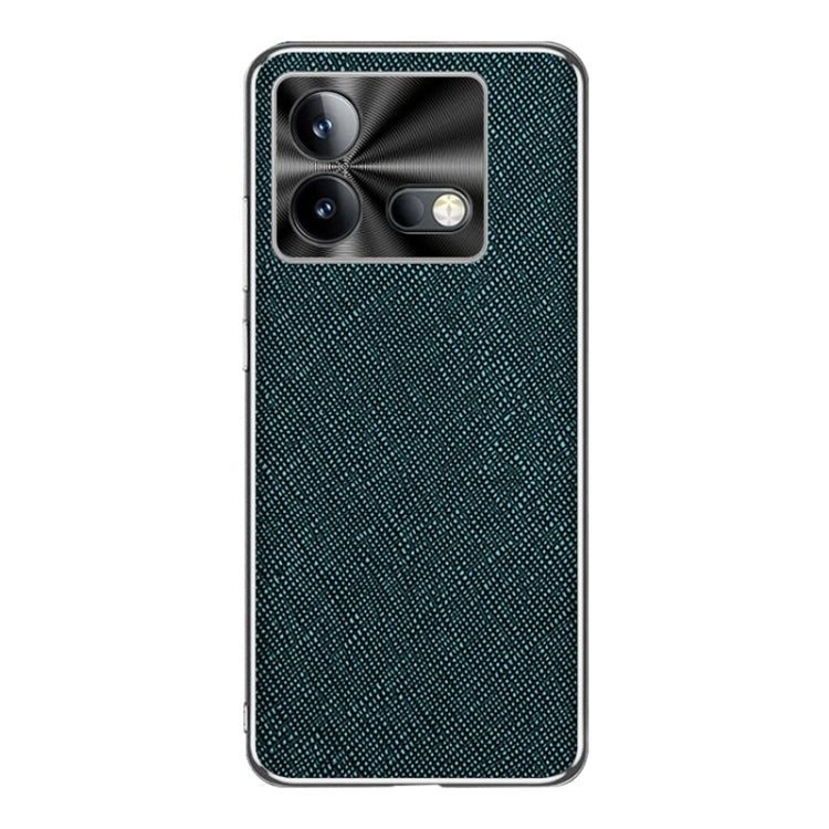 Silver Edge Cross Texture PU Leather Phone Case, For vivo iQOO Neo8