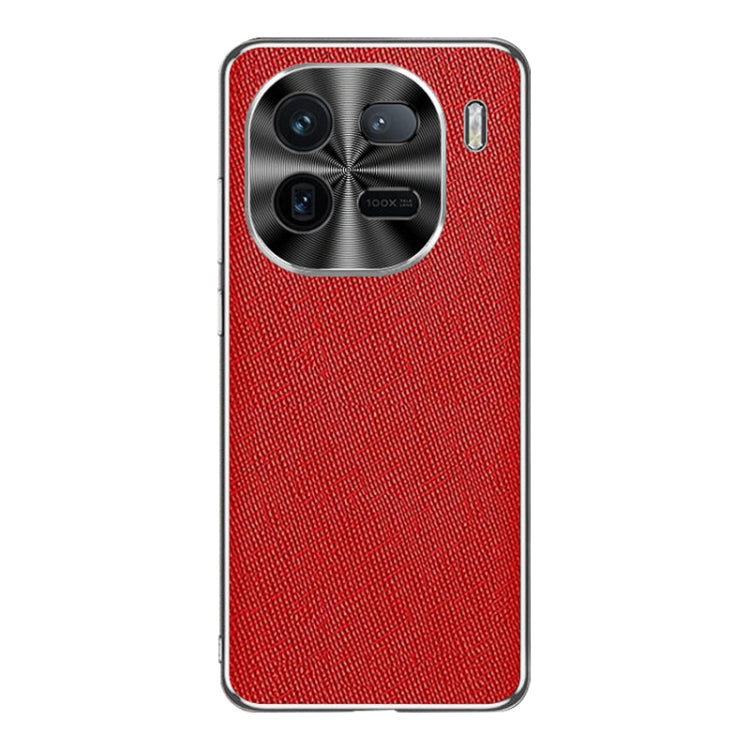 Silver Edge Cross Texture PU Leather Phone Case, For vivo Y200i, For vivo iQOO Neo9 Pro, For vivo iQOO Neo9, For vivo iQOO 12 Pro, For vivo iQOO 12, For vivo iQOO Neo8 Pro
