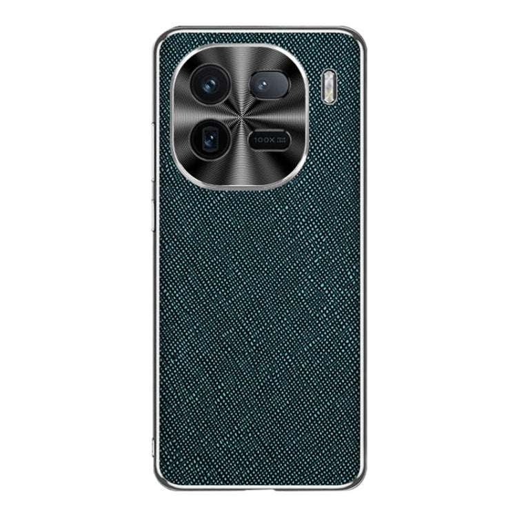 Silver Edge Cross Texture PU Leather Phone Case, For vivo Y200i, For vivo iQOO Neo9 Pro, For vivo iQOO Neo9, For vivo iQOO 12 Pro, For vivo iQOO 12, For vivo iQOO Neo8 Pro