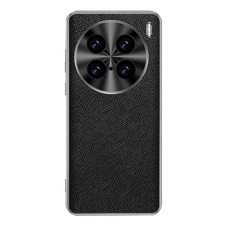 Silver Edge Cross Texture PU Leather Phone Case, For vivo Y200 GT, For vivo Y200t, For vivo X100s Pro, For vivo X100s, For vivo X100 Ultra, For vivo Y200