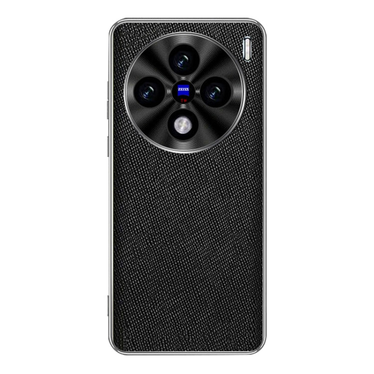 Silver Edge Cross Texture PU Leather Phone Case, For vivo Y200 GT, For vivo Y200t, For vivo X100s Pro, For vivo X100s, For vivo X100 Ultra, For vivo Y200