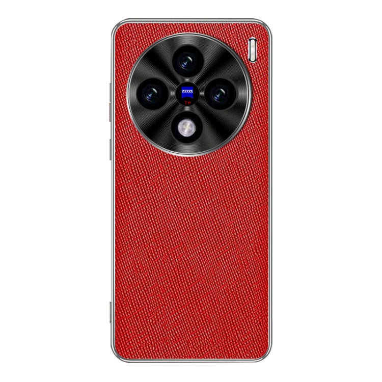 Silver Edge Cross Texture PU Leather Phone Case, For vivo Y200 GT, For vivo Y200t, For vivo X100s Pro, For vivo X100s, For vivo X100 Ultra, For vivo Y200