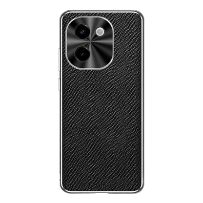 Silver Edge Cross Texture PU Leather Phone Case, For vivo Y200 GT, For vivo Y200t, For vivo X100s Pro, For vivo X100s, For vivo X100 Ultra, For vivo Y200