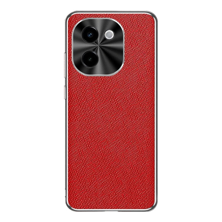 Silver Edge Cross Texture PU Leather Phone Case, For vivo Y200 GT, For vivo Y200t, For vivo X100s Pro, For vivo X100s, For vivo X100 Ultra, For vivo Y200
