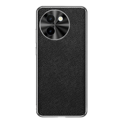 Silver Edge Cross Texture PU Leather Phone Case, For vivo Y200 GT, For vivo Y200t, For vivo X100s Pro, For vivo X100s, For vivo X100 Ultra, For vivo Y200