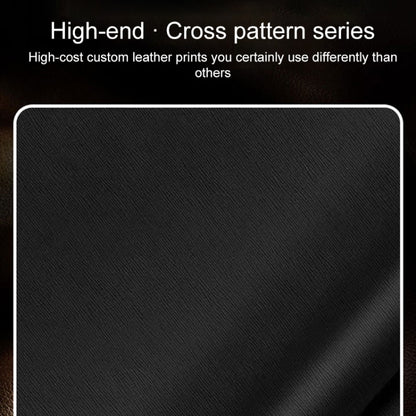 Silver Edge Cross Texture PU Leather Phone Case, For vivo Y200i, For vivo iQOO Neo9 Pro, For vivo iQOO Neo9, For vivo iQOO 12 Pro, For vivo iQOO 12, For vivo iQOO Neo8 Pro