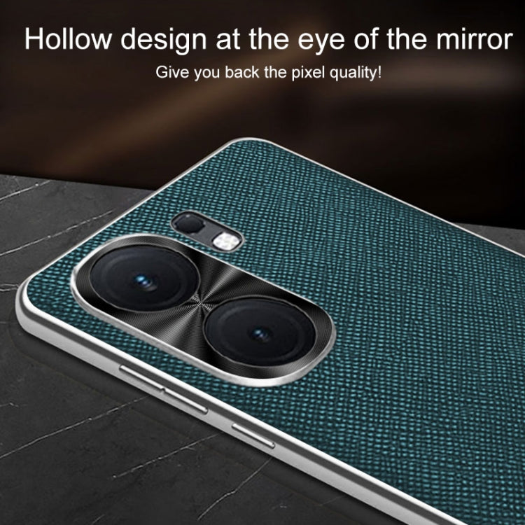 Silver Edge Cross Texture PU Leather Phone Case, For vivo Y200 GT, For vivo Y200t, For vivo X100s Pro, For vivo X100s, For vivo X100 Ultra, For vivo Y200