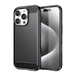 Brushed Texture Carbon Fiber TPU Phone Case, For iPhone 16 Pro Max, For iPhone 16 Pro, For iPhone 16 Plus, For iPhone 16