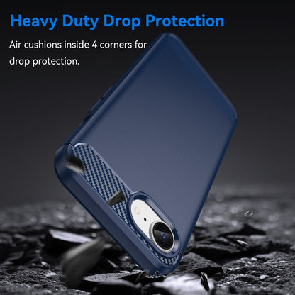 Brushed Texture Carbon Fiber TPU Phone Case, For iPhone 17e / 16e, For iPhone 17 Pro Max, For iPhone 17 Pro, For iPhone 17, For iPhone Air, For iPhone 16 Pro Max, For iPhone 16 Pro, For iPhone 16 Plus