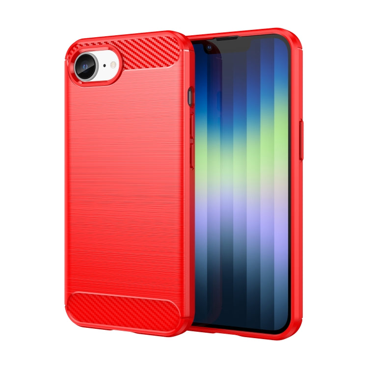 Brushed Texture Carbon Fiber TPU Phone Case