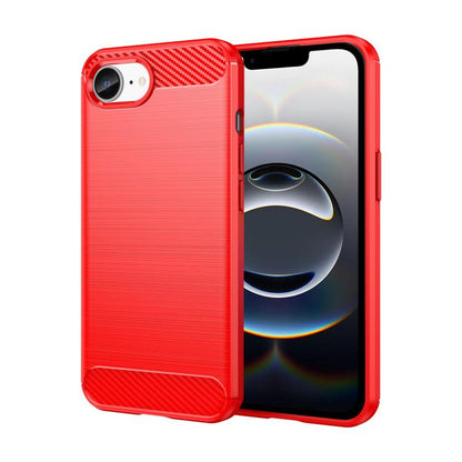 Brushed Texture Carbon Fiber TPU Phone Case