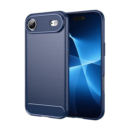 Brushed Texture Carbon Fiber TPU Phone Case, For iPhone 17e / 16e, For iPhone 17 Pro Max, For iPhone 17 Pro, For iPhone 17, For iPhone Air, For iPhone 16 Pro Max, For iPhone 16 Pro, For iPhone 16 Plus