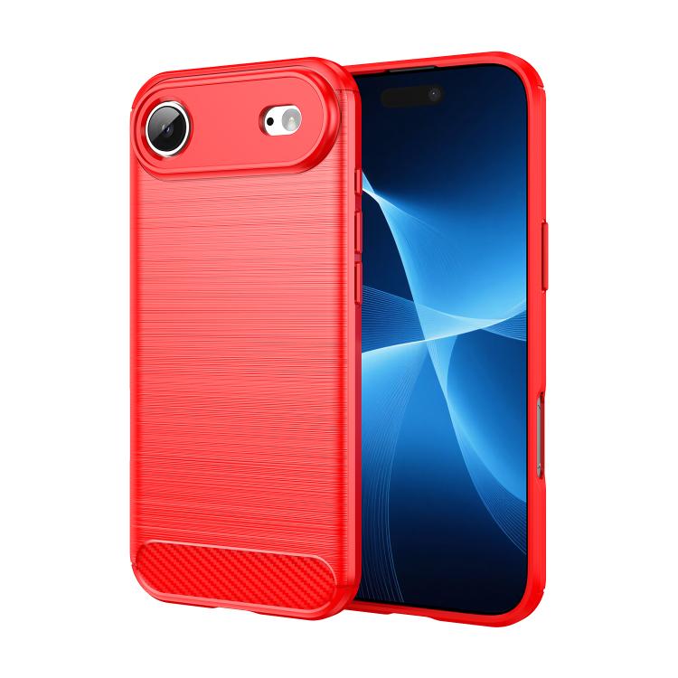 Brushed Texture Carbon Fiber TPU Phone Case, For iPhone 17e / 16e, For iPhone 17 Pro Max, For iPhone 17 Pro, For iPhone 17, For iPhone Air, For iPhone 16 Pro Max, For iPhone 16 Pro, For iPhone 16 Plus