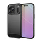 Brushed Texture Carbon Fiber TPU Phone Case