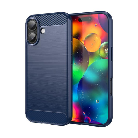Brushed Texture Carbon Fiber TPU Phone Case, For iPhone 18, For iPhone 18 Pro, For iPhone 18 Pro Max, For iPhone 17e / 16e, For iPhone 17 Pro Max, For iPhone 17 Pro, For iPhone 17, For iPhone Air