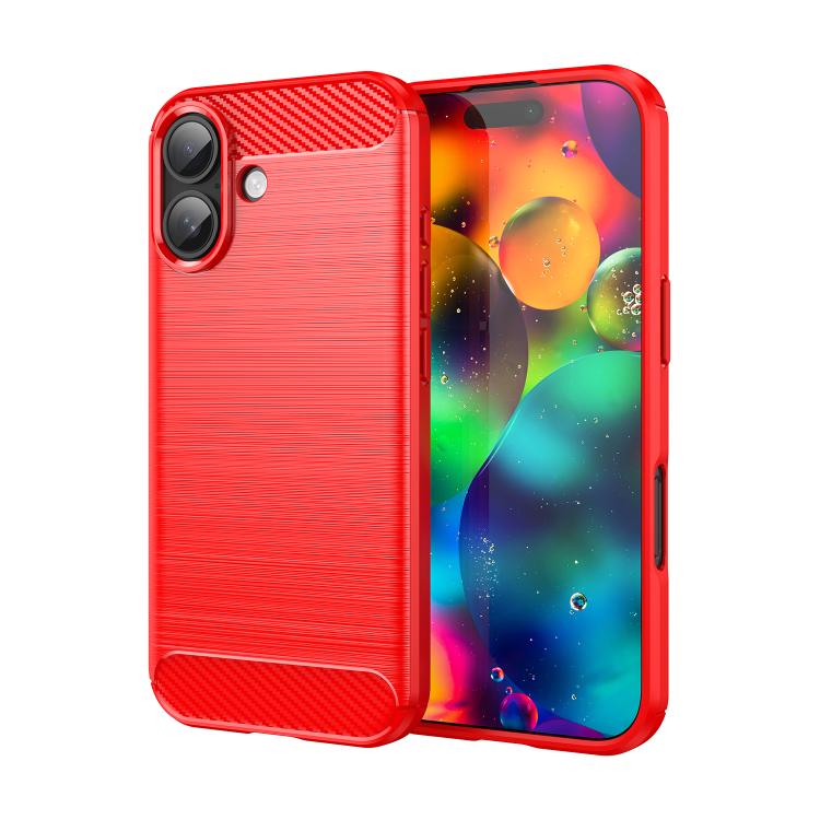 Brushed Texture Carbon Fiber TPU Phone Case, For iPhone 18, For iPhone 18 Pro, For iPhone 18 Pro Max, For iPhone 17e / 16e, For iPhone 17 Pro Max, For iPhone 17 Pro, For iPhone 17, For iPhone Air