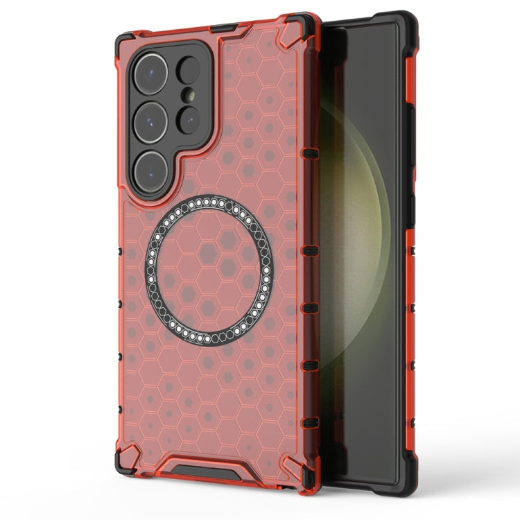 Honeycomb Magnetic Ring Shockproof Phone Case