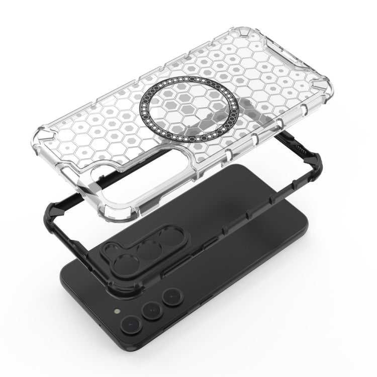 Honeycomb Magnetic Ring Shockproof Phone Case