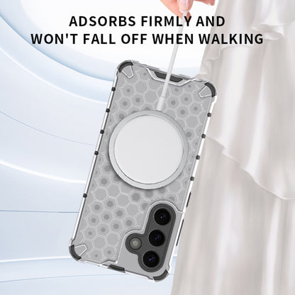 Honeycomb Magnetic Ring Shockproof Phone Case, For Samsung Galaxy S25 5G, For Samsung Galaxy S25+ 5G, For Samsung Galaxy S25 Ultra 5G, For Samsung Galaxy S24 Ultra 5G