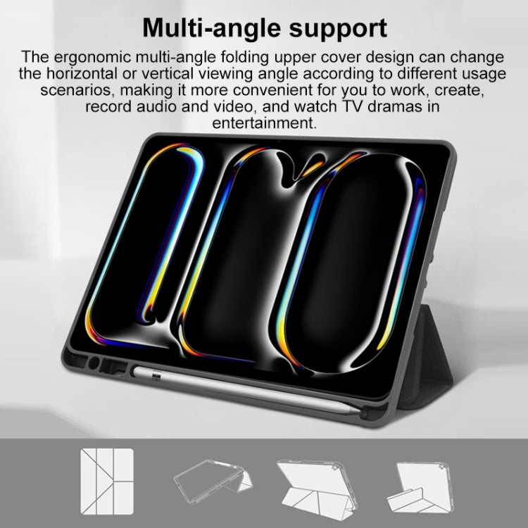 Mutural Multi-fold Smart Leather Tablet Case, For iPad Air 11 2026 / 2025 / 2024
